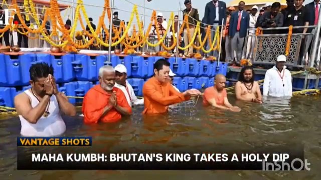 Bhutan King Takes Holy Dip in Saffron Kurta at Maha Kumbh | Vantage with Palki Sharma