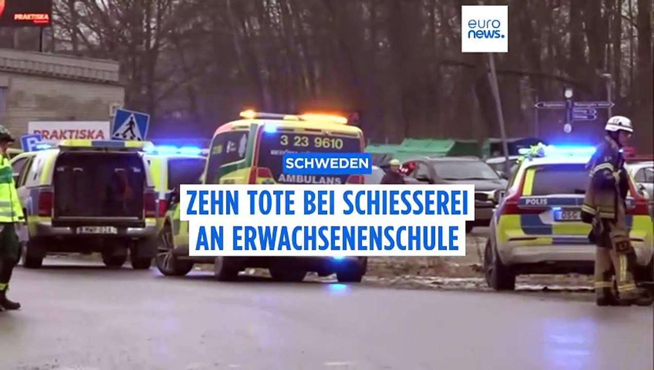 Schießerei an einer schwedischen Schule: 10 Tote