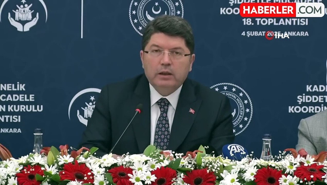 Adalet Bakanı Tunç: "Kadına yönelik şiddetin kökünü kurutmak ancak kararlılıkla yürütülen topyekün bir mücadeleyle mümkündür"