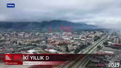 Kahramanmaraş merkezli depremlerin yıkıma neden olduğu il merkezleri görüntülendi