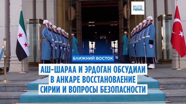 Эрдоган и аш-Шараа обсудили в Анкаре вопросы восстановления Сирии и проблемы безопасности