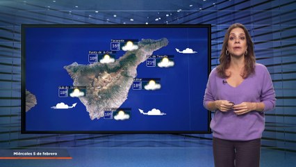 La previsión del tiempo en Canarias para el 5 de febrero de 2025, en Atlántico Televisión.