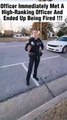 Officer immediately met a high-ranking officer and ended up being fired #karensevillano #karens