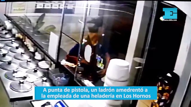 A punta de pistola, un ladrón amedrentó a la empleada de una heladería en Los Hornos