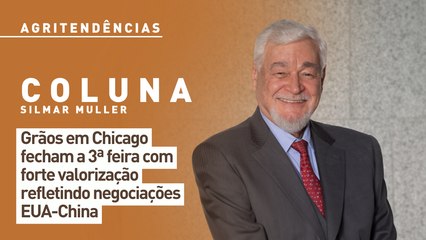 Grãos em Chicago fecham a 3ª feira com forte valorização refletindo negociações EUA-China