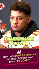 Mahomes: 'Don't call me the GOAT'