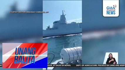 3 barko ng China, namataan sa Sulu Sea malapit sa Basilan | Unang Balita