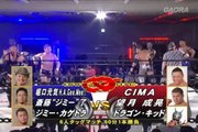 29th April 2012 Jimmyz (Genki Horiguchi,Jimmy KAGETORA,Ryo Jimmy Saito) vs Team Veteran Returns (CIMA,Dragon Kid,Masaaki Mochizuki)