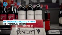 Con abucheos y boicots, los canadienses expresan su descontento con Trump
