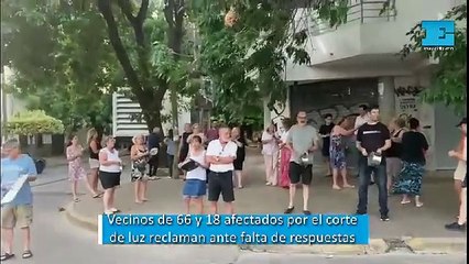 Ante la falta de respuestas, los vecinos sin luz de 66 y 18 reclaman la restitución del servicio