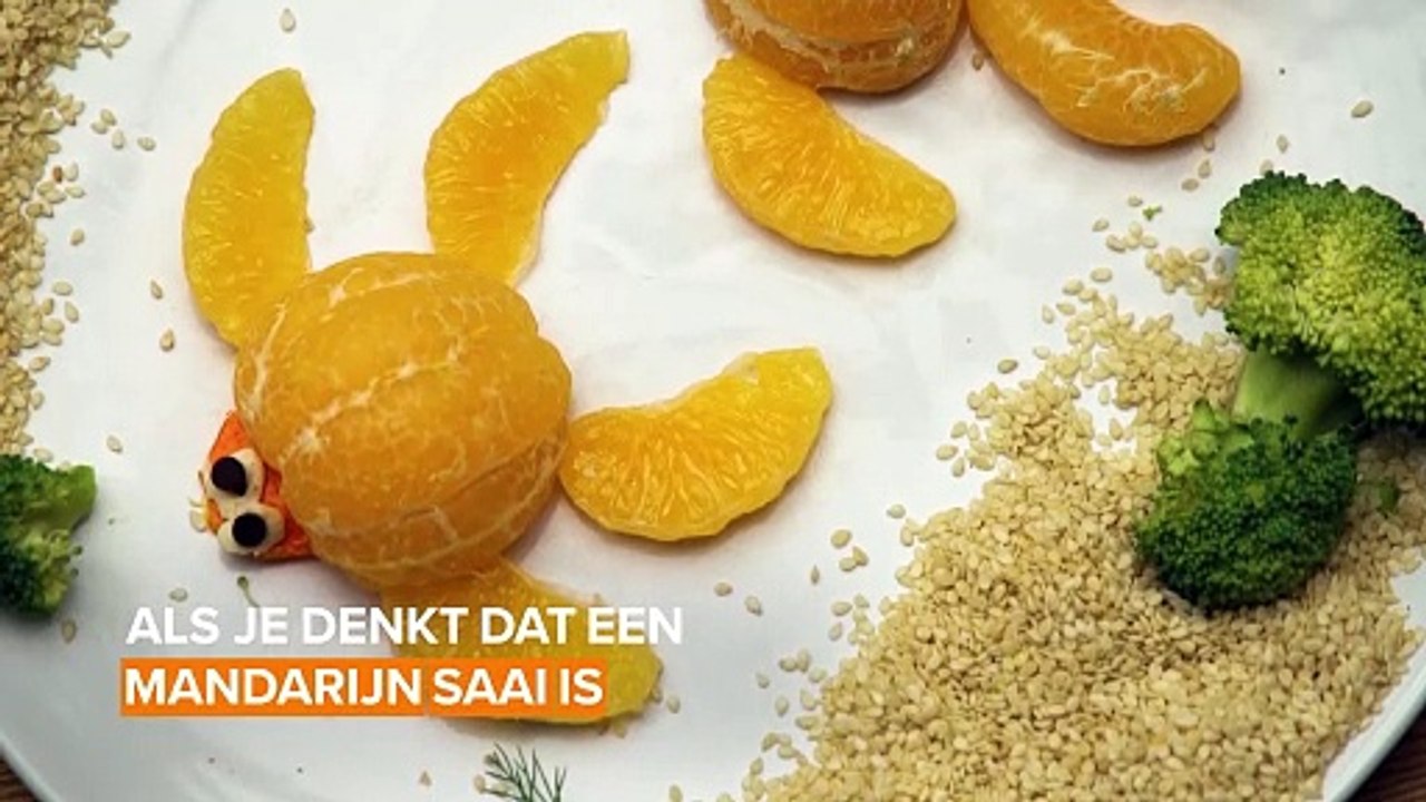 Kunst met fruit: Mandarijnmagie