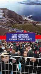 Éxodo en Santorini: Más de 7,000 personas huyen por enjambre sísmico