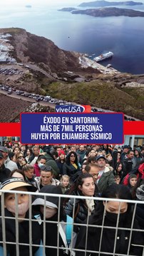 Éxodo en Santorini: Más de 7,000 personas huyen por enjambre sísmico