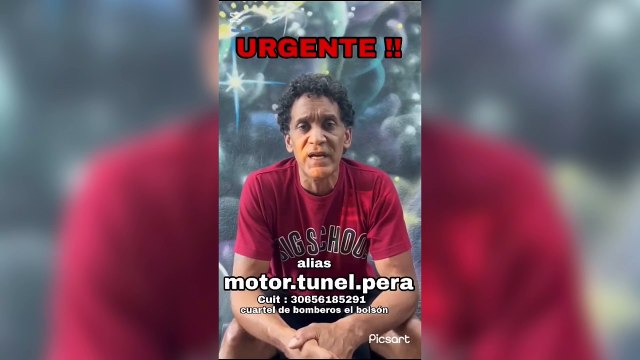 Diego Alonso, el Pollo de Okupas, perdió su casa en los incendios de El Bolsón y lanzó una campaña