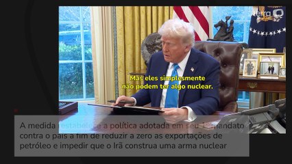 Trump ordena ‘pressão máxima’ sobre o Irã e ameaça ‘destruição total’ do país em caso de retaliação