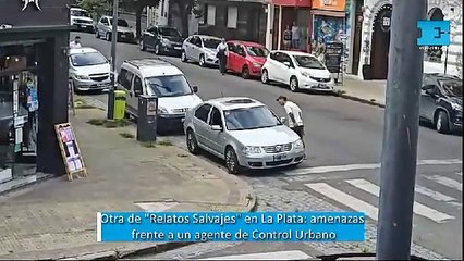 Otra de Relatos Salvajes en La Plata amenazó a un conductor con una cadena frente a un agente de Control Urbano