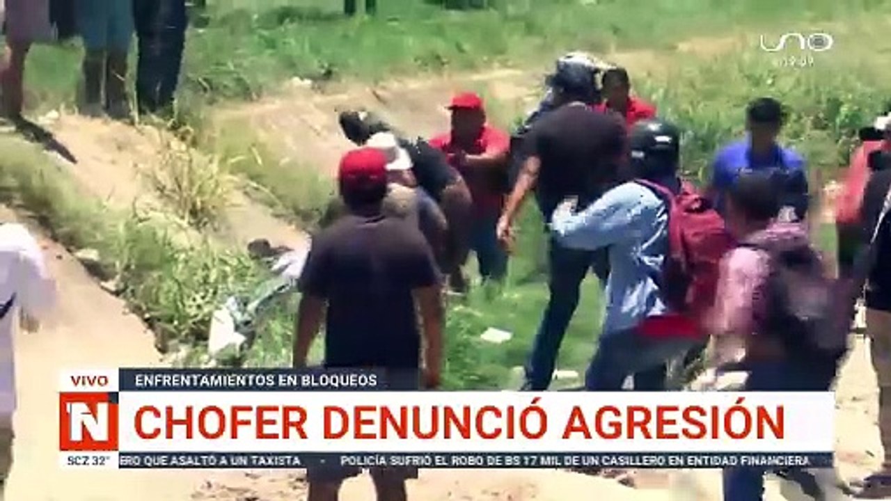 Chofer denuncia agresión