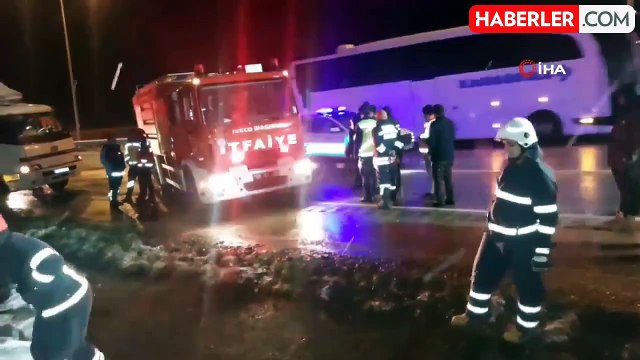 Samsun'da Otobüs-Kamyon Çarpıştı: 1 Ölü, 16 Yaralı