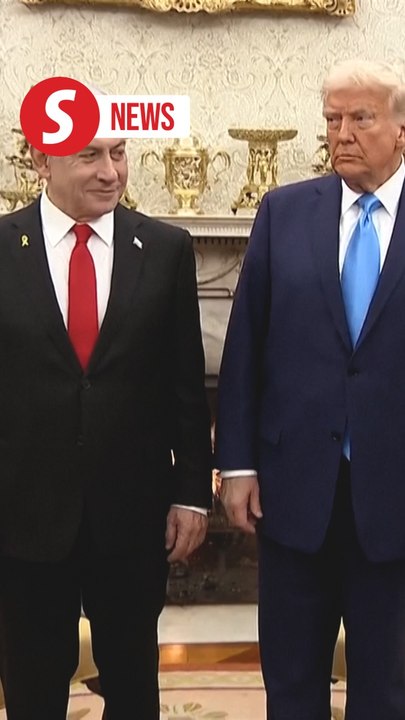 Trump welcomes Netanyahu to the White House