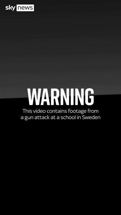 Footage shows classroom on lockdown during shooting