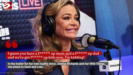 Denise Richards joked she and Charlie Sheen have 'f***** up' their children
