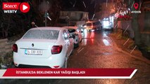 İstanbul'da beklenen kar yağışı başladı