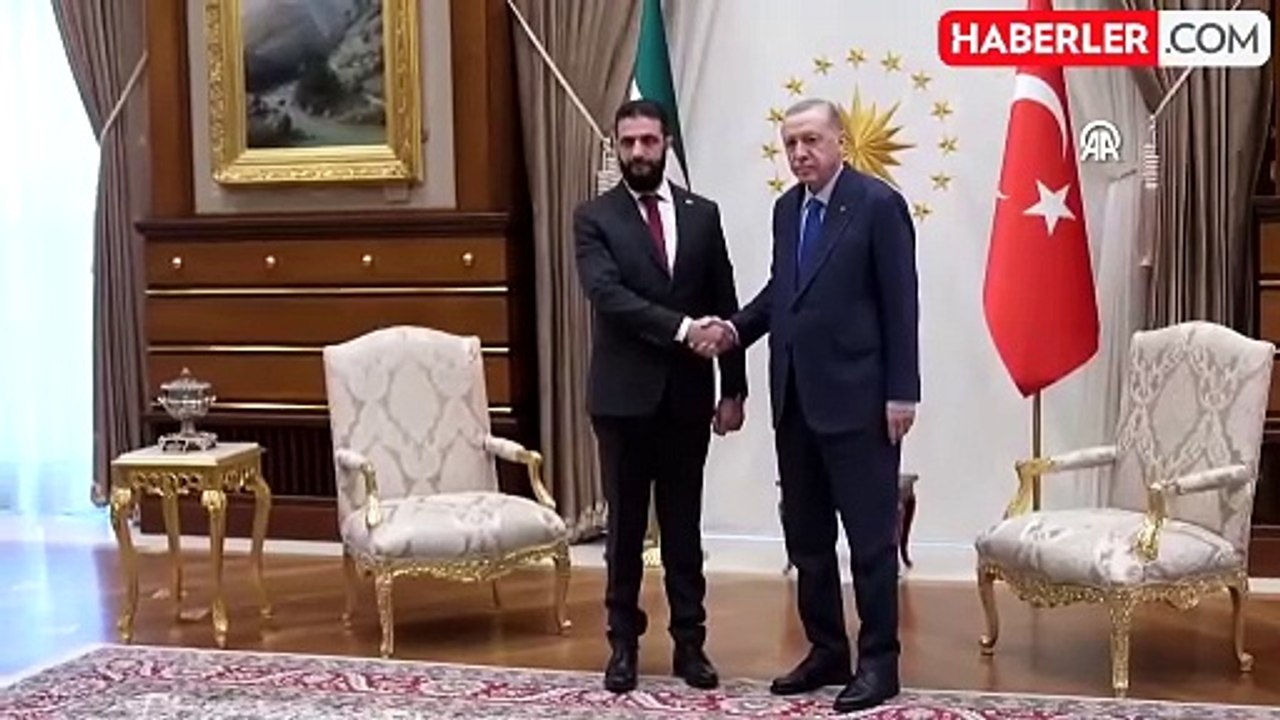 Cumhurbaşkanı Erdoğan ile Suriye Cumhurbaşkanı Ahmed Şara görüşmesi başladı