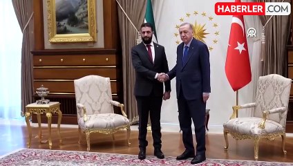Cumhurbaşkanı Erdoğan ile Suriye Cumhurbaşkanı Ahmed Şara görüşmesi başladı
