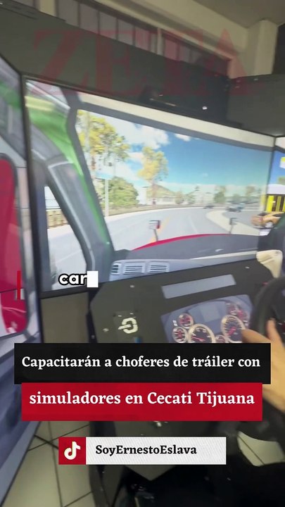 Capacitarán con simuladores a choferes de tráilers en Cecati Tijuana.