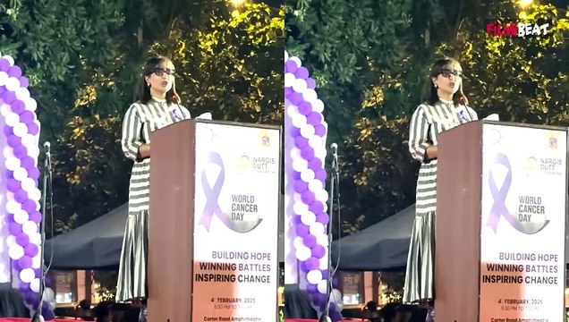 Hina Khan के Cancer Treatment के बीच फिर छलके आंसू, speech देते वक्त हुई Emotional ! FilmiBeat