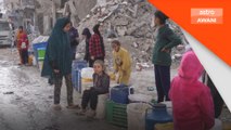 Gencatan Senjata: Sengasara rakyat Palestin mencari sesuap makanan, seteguk air bersih