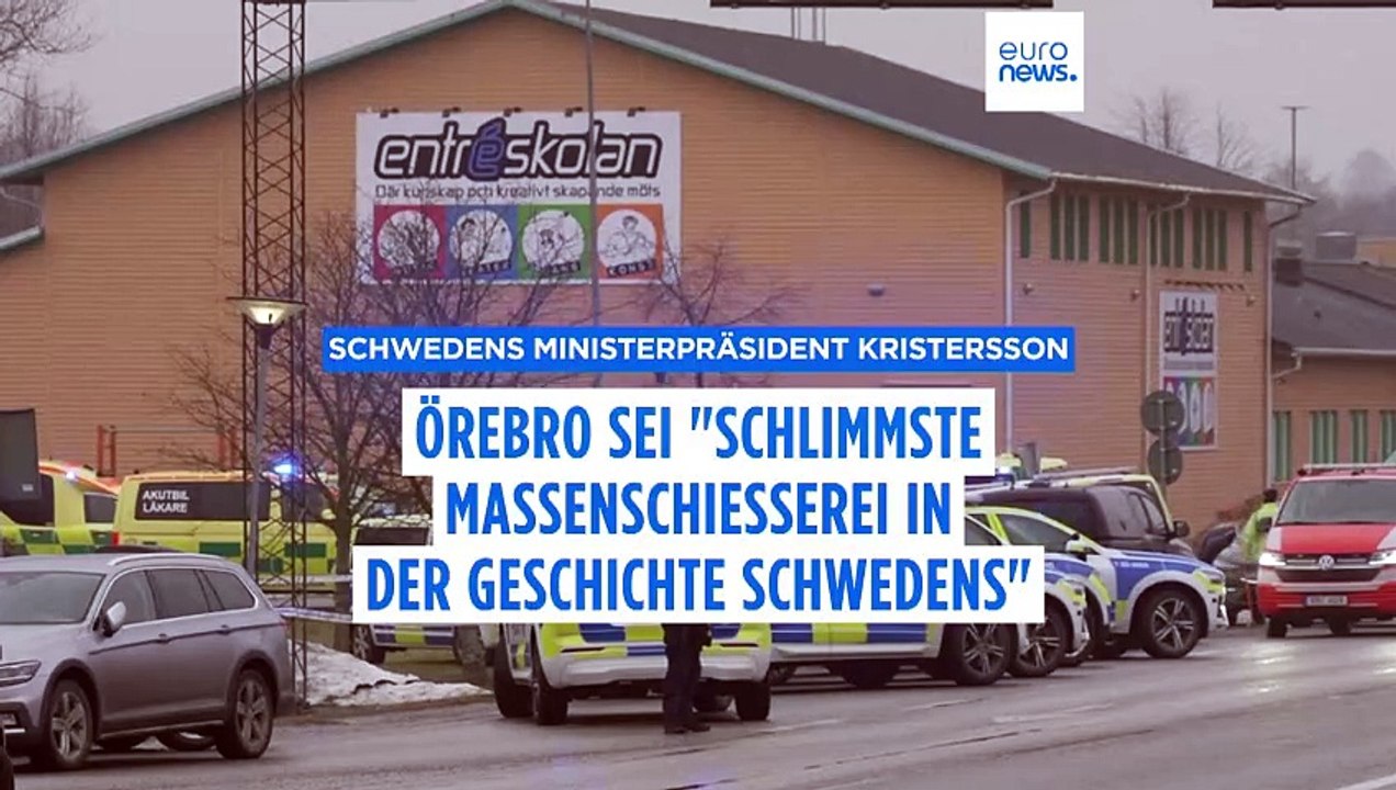 'Brutale, tödliche Gewalt': Mindestens 11 Tote bei Amoklauf in schwedischer Schule