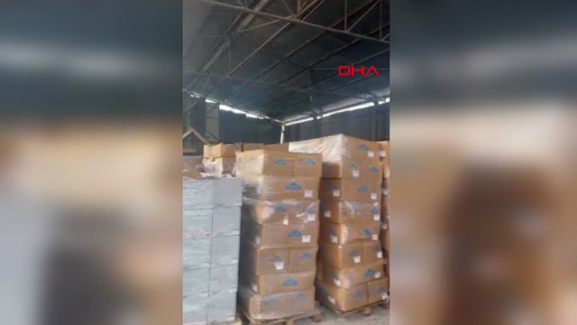 10 milyonluk vurgun! 4 TIR dolusu malzemeyi böyle çaldılar... O anlar kamerada