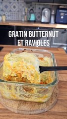gratin ravioles butternut