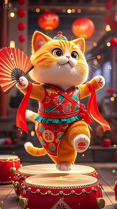 Dancing cat