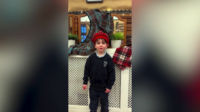 Nursery boy goes viral singing Bonnie Banks of Loch Lomond in adorable video