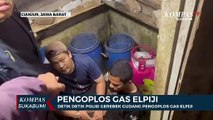 Detik Detik-Polisi Gerebek Gudang Pengoplos Gas Elpiji