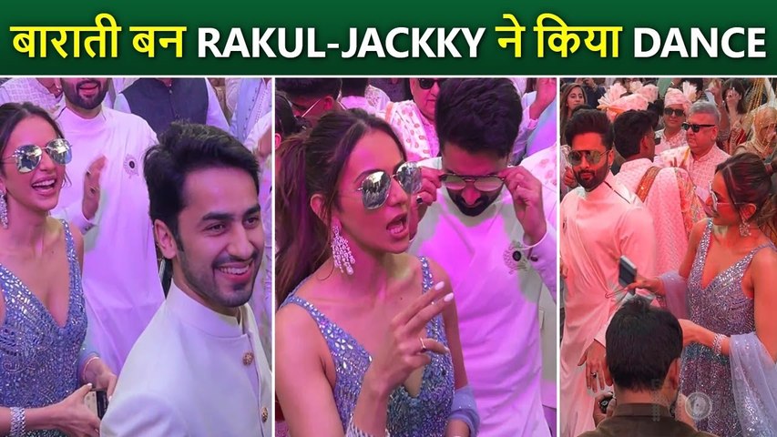 Rakul and Jackky CRAZY Dance As Baraati At Vicky Bhagnani's Wedding