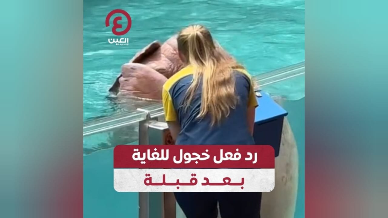 رد فعل خجول للغاية بعد قبلة