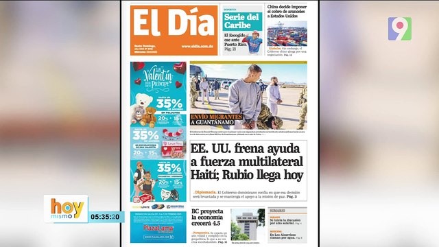 Titulares prensa dominicana miércoles 05 de febrero de enero 2025 | Hoy Mismo