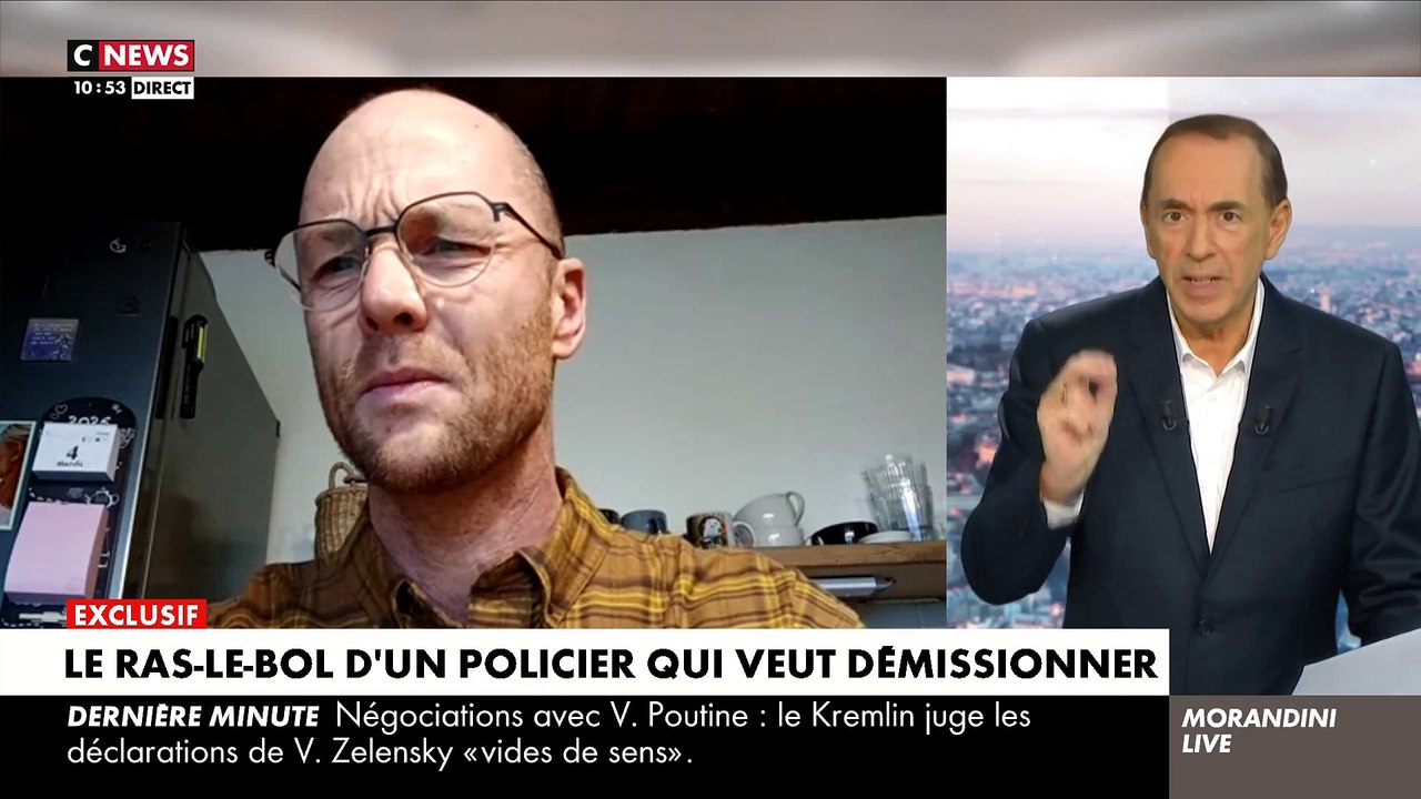 EXCLU - Le ras-le-bol dans "Morandini Live" d’un policier qui a décidé de démissionner après avoir risqué sa vie à plusieurs reprises pour arrêter des délinquants: "Je suis très soulagé. Tous mes collègues rêvent de partir" - VIDEO