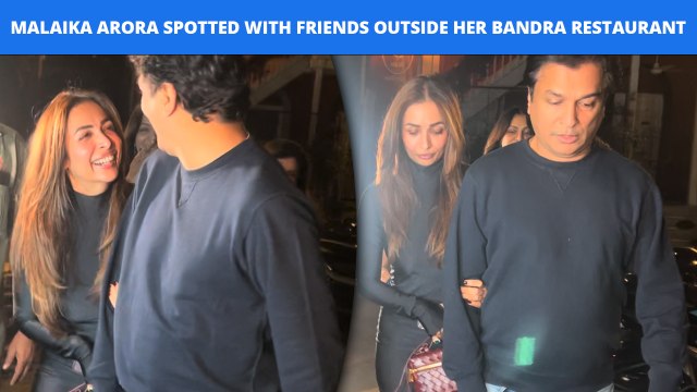 Malaika Arora Turns Heads As She Steps Out Hand-In-Hand From Her Bandra Restaurant
