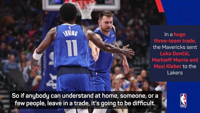 Irving still grieving Doncic trade from the Mavericks