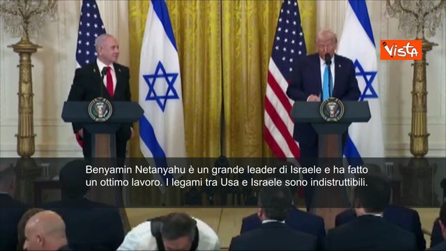 Trump: Netanyahu ? un grande leader, ha fatto un ottimo lavoro