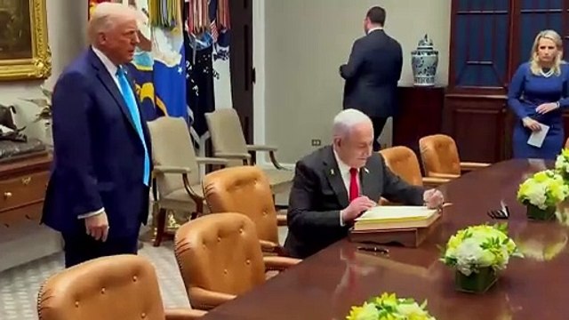 El gesto de Trump con Netanyahu que está provocando todo tipo de comentarios