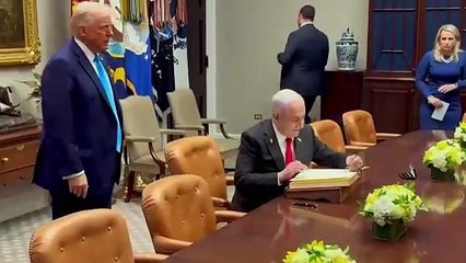 El gesto de Trump con Netanyahu que está provocando todo tipo de comentarios