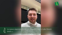 La nueva súperestrella de Los Ángeles Lakers, Luka Doncic envió un mensaje en español a los fanáticos de los Lakers.