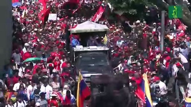 Nicolás Maduro lidera marcha en Caracas por los 33 años de la rebelión de Hugo Chávez