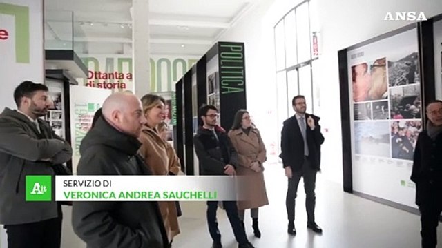 La Farnesina visita la mostra fotografica Ansa 80