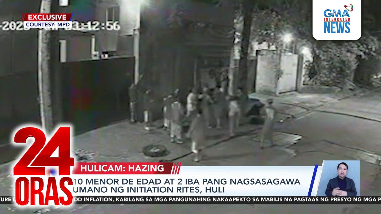 10 menor de edad at 2 iba pang nagsasagawa umano ng initiation rites, huli | 24 Oras
